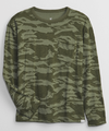 Remera "Gap" - Manga larga - Camuflada verde