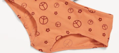 Bombachas "Old Navy" - Pack x 3 unidades - Naranja con simbolos de paz en internet