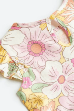 Vestido H&M - Baby girl - De algodón rosa con florcitas - comprar online