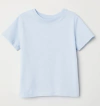 Remera H&M - Celeste lisa