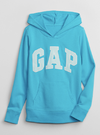 Buzo "Gap". Turquesa con logo estampado, sin frisa