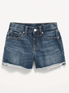 Short "Old Navy" - De jean azul, con detalles en brodery