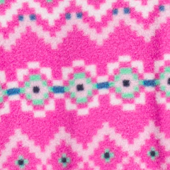 Osito "Carter´s", micropolar. - Rosa con guardas tipo bariloche - comprar online