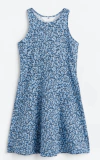 Vestido H&M - Azul con florcitas celestes