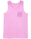 Musculosa "Osh Kosh" - Lila con detalles crochet