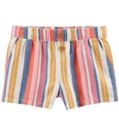 Short "Carter´s" - De lino rayado de colores