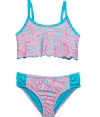 Malla "Under Armour" - Bikini turquesa con dibujos rosas