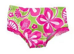 Malla "Carter´s" - 2 piezas top + bombacha rosa y verde flúo con flores en internet