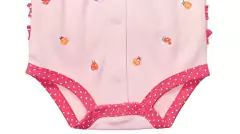 Enterito "Carter´s" - De algodón rosa con vaquitas San Antonio bordadas en internet