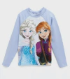 Remera UV "Disney" - Celeste con "Frozen" - Manga larga
