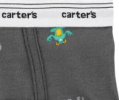 Slips "Carter´s" - Little Boy -Pack x 3 unidades - Rojo, verde y gris con mounstruitos - comprar online