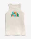 Musculosa "Old Navy" - De morley gris con Girl Power