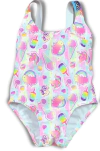 Enteriza "Elemento" - Enteriza blanca con helados, breteles elástico multicolor