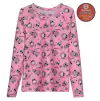 Remera UV "Elemento" - Manga larga rosa con animales playa