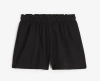 Short "H&M" - De algodón rústico negro liso