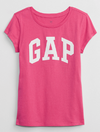 Remera "Gap" - Fucsia con logo blanco con brillitos