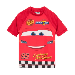 Remera UV "Marvel" - Little Boy - Roja con Cars