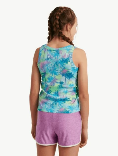 Musculosa "Justice" - De colores con palmeras - Talle grande - Lupeluz