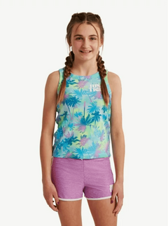 Musculosa "Justice" - De colores con palmeras - Talle grande - comprar online