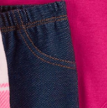 Conjunto "Carter´s" - 3 piezas chaleco micropolar cuadrille + body manga larga + calza simil jean en internet
