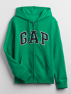 Campera "GAP". De adulto!! Verde con logo azul y blanco