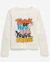 Remera "Old Navy" - Cruda, manga larga, con letras grandes de colores