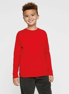 Remera "Sonoma" - Manga larga - Roja lisa - comprar online