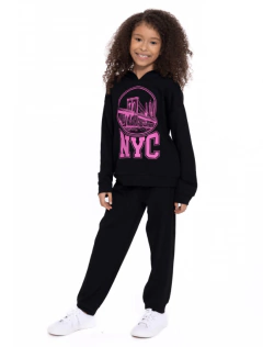 Conjunto 2 piezas "Forever Me" - Buzo + jogging negro con "NYC" - comprar online