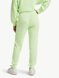 Jogging "Justice" - De algodón con frisa, verde flúo vivo con logo "Justice Sports" - Lupeluz