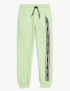 Jogging "Justice" - De algodón con frisa, verde flúo vivo con logo "Justice Sports"