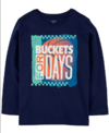 Remera "Carters" - Azul marino con "Buckets for days"