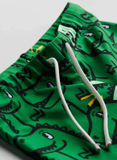 Malla "H&M" Zunga verde con dinos en internet