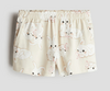 Short "H&M" - Big Girl - De algodón beige con conejitos