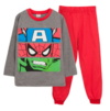 Pijama "Marvel" - Gris y rojo - Avengers con personales en horizontal