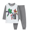 Pijama "Marvel" - Blanco y gris - Avengers con personajes en circulo