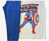 Pijama "Marvel" - Blanco y azul francia con Capitan América estampado
