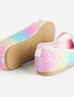 Zapatos "H&M" - Balerinas multicolor con glitter (ver medidas en la descripción) - Lupeluz