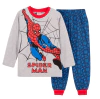 Pijama "Marvel" - Spiderman remera gris y pantalón azul con dibujitos
