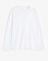 Remera H&M - Manga larga lisa blanca