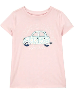 Remera "Carter´s" - Rosa con auto floreado