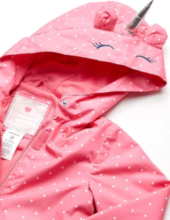 Campera impermeable "Carter,s" - Fucsia con lunares - Lupeluz