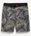 Malla "Old Navy" - Tipo surfer, gris con dinosaurios