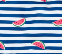 Malla "Old Navy" - Bikini rayada azul y blanca con sandias - Lupeluz