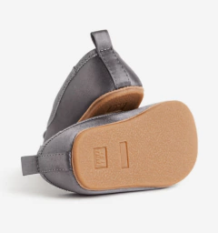 Zapatos "H&M" - Balerinas gris de raso y elástico en empeine (ver medidas en la descripción) en internet