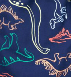 Malla "Carter´s" - Azul con dinosaurios de colores en internet