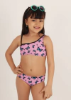 Bikini "Licor de Miel" - Lila y negro con mariposas