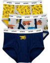Slips "Carter´s" - Pack x 3 unidades - Amarillo, gris y azul con tractores y herramientas