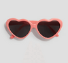 Anteojos de sol "H&M" - 100% UV - Rosa con lentes corazon