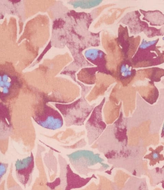 Calza "OshKosh" - Rosa con flores y detalles en celeste en internet