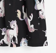 Vestido H&M - Big Girl - Negro con unicornios grandes en internet